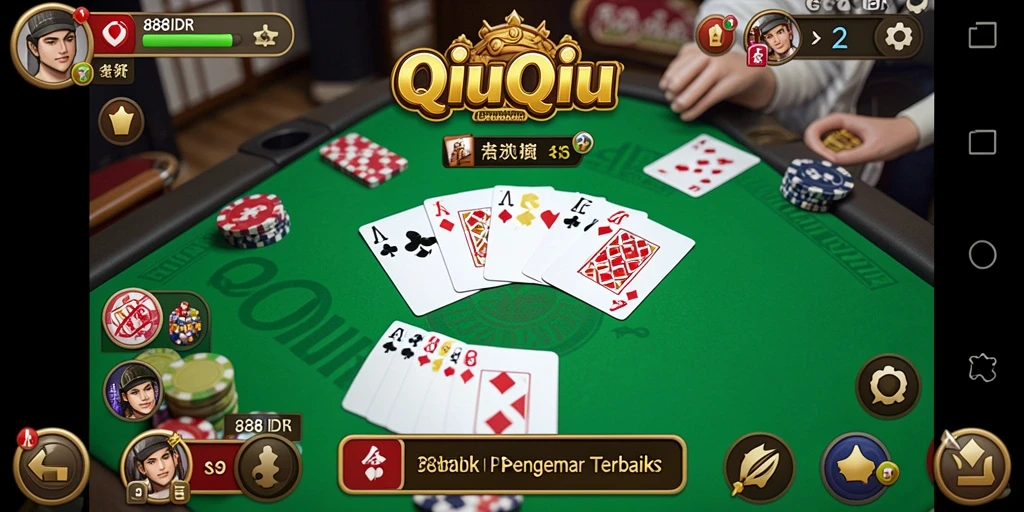 Tangkapan layar gameplay QiuQiu di 888IDR yang seru dan menarik.