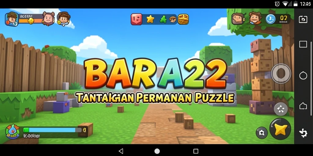 Screenshot gameplay menampilkan tantangan puzzle BARA22 yang seru.