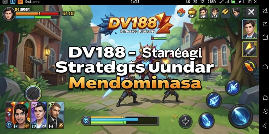 Screenshot utama DV188 menampilkan aksi permainan strategi yang intens.