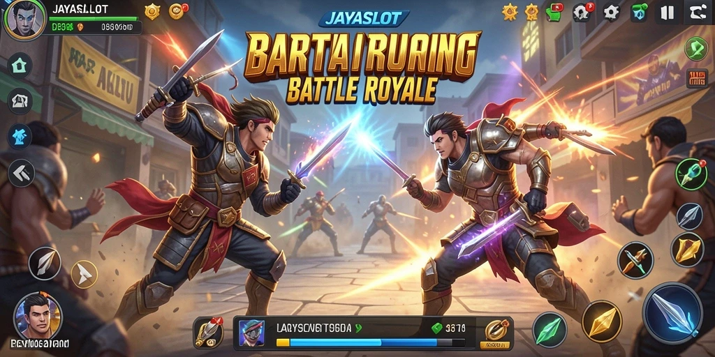 Tampilan utama gameplay JAYASLOT yang penuh aksi dan strategi.