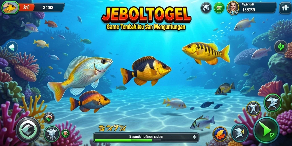 Gameplay JEBOLTOGEL yang menarik dengan berbagai jenis ikan untuk ditangkap.