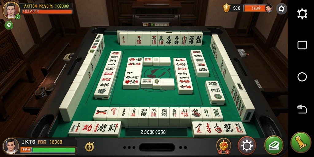 Screenshot gameplay JKT8 menampilkan elemen Mahjong yang menarik dan menantang.
