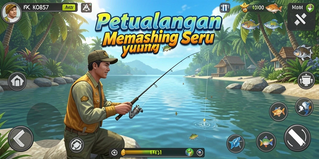Tampilan permainan memancing yang menakjubkan di KO857.