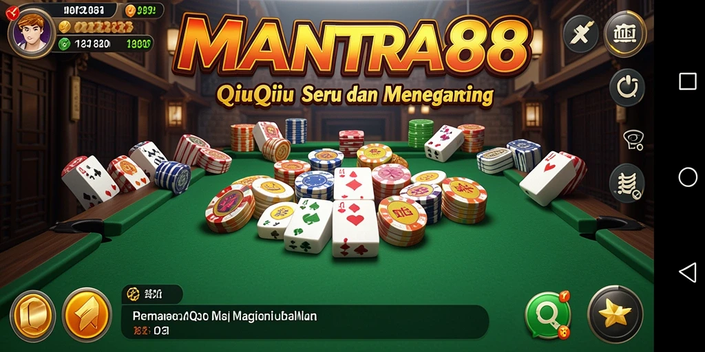 Tampilan gameplay QiuQiu yang mendebarkan dan mengasyikkan.