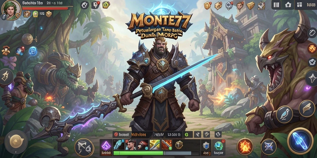 Screenshot gameplay MONTE77 menampilkan aksi seru dalam petualangan MMORPG.