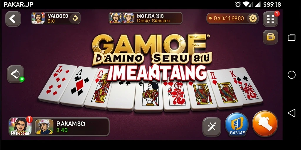 Tampilan seru gameplay domino di PAKARJP.