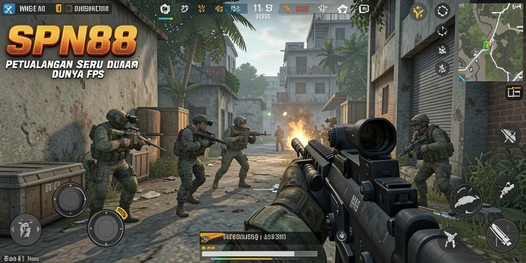 Gameplay SPN88 menampilkan aksi menembak yang intens dan grafis menawan.